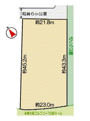 Compartment figure.  [Land plots] Land area / 1002.05 sq m (about 303 square meters)