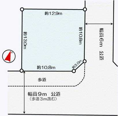 Compartment figure. Land plots land area / 166.65 sq m (50.41 square meters)