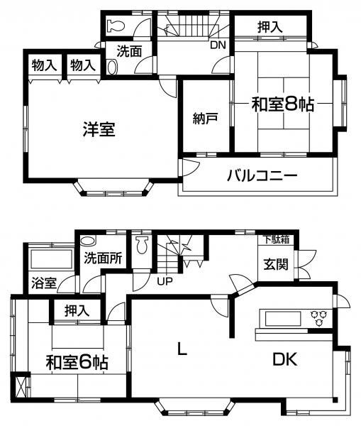Floor plan. 9.8 million yen, 3LDK+S, Land area 122.04 sq m , Building area 114.08 sq m