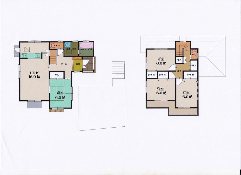 Floor plan. 18,800,000 yen, 4LDK, Land area 164.8 sq m , Building area 101.02 sq m