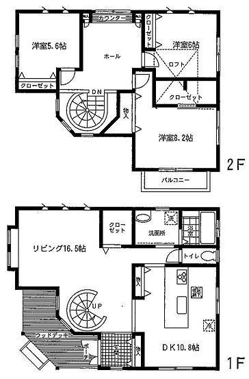 Floor plan. 21,800,000 yen, 3LDK, Land area 265.96 sq m , Building area 117.31 sq m