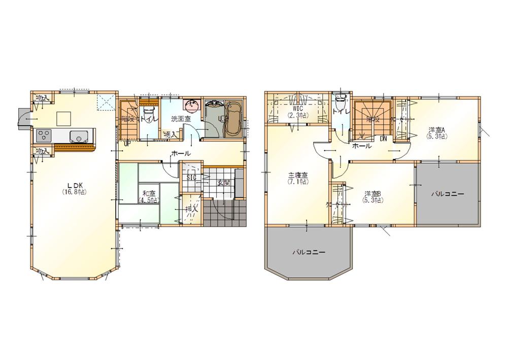 Floor plan. (I-4), Price 22,800,000 yen, 4LDK, Land area 168.29 sq m , Building area 99.37 sq m