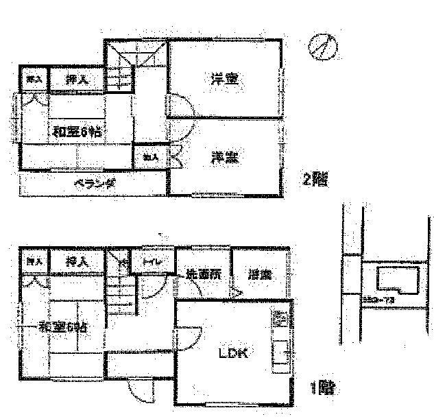 Floor plan. 6.25 million yen, 4LDK, Land area 122 sq m , Building area 75.63 sq m