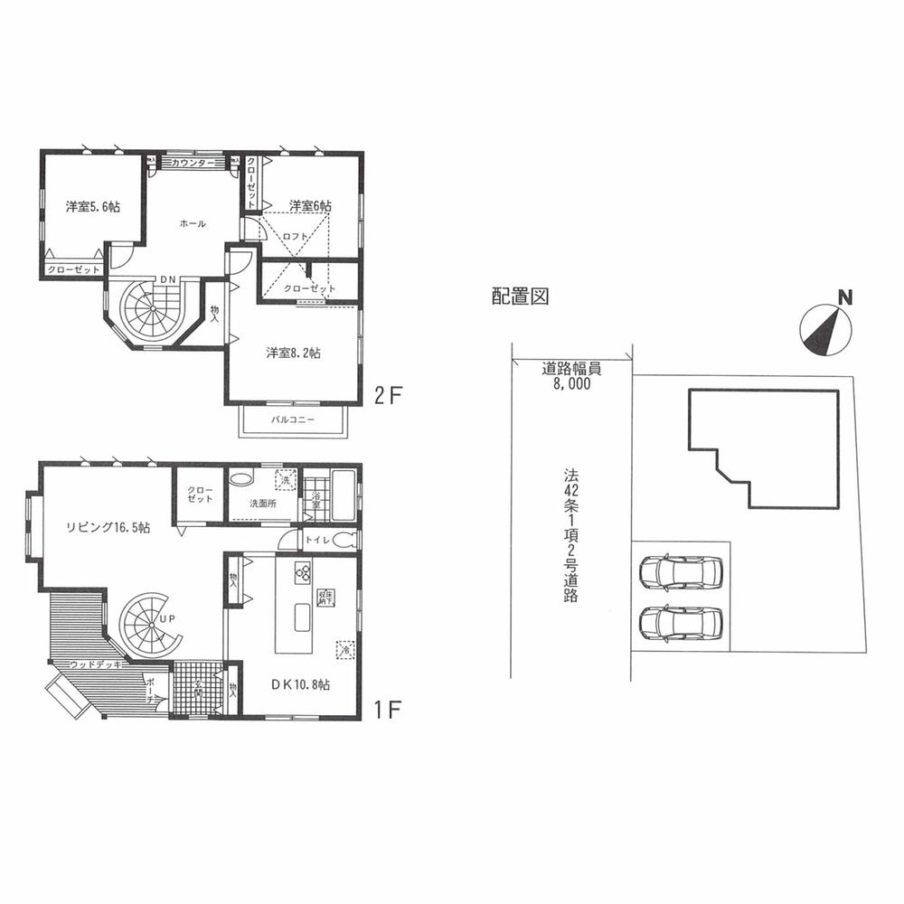 Floor plan. 21,800,000 yen, 4LDK + S (storeroom), Land area 265.96 sq m , Building area 117.31 sq m