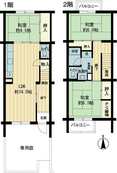 Floor plan. 3LDK, Price 27,800,000 yen, Occupied area 85.68 sq m
