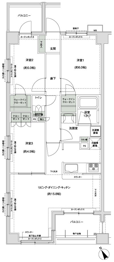Floor: 3LDK, occupied area: 68.84 sq m, Price: TBD