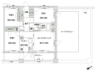 Floor: 3LDK, occupied area: 70.65 sq m, Price: TBD