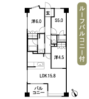 Floor: 2LDK + S (storeroom), the occupied area: 68.45 sq m, Price: TBD