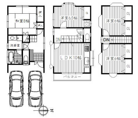 Floor plan. 41,800,000 yen, 4LDK, Land area 82.87 sq m , Building area 99.36 sq m