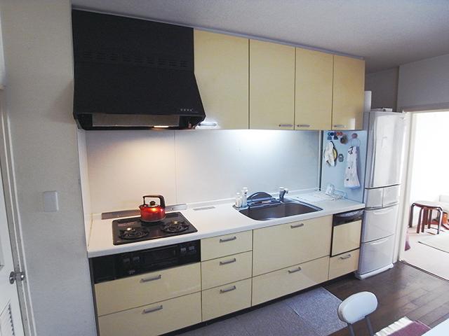 Kitchen. Dishwasher with a system Kitchen