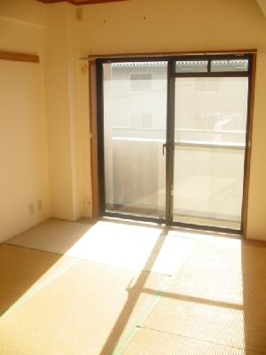 Living and room. Bright sunshine is shine in LDK