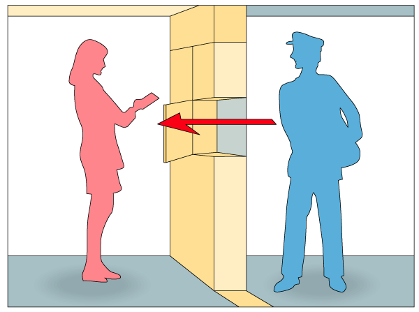 Features of the building.  [Wall-through mailbox] E-mail box from the inside of the auto-lock can receive mail. It is unnecessary and out of troublesome door. (Conceptual diagram)