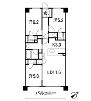 Floor: 3LDK + 3WIC + FC, the area occupied: 69.3 sq m, Price: 39,663,299 yen, now on sale