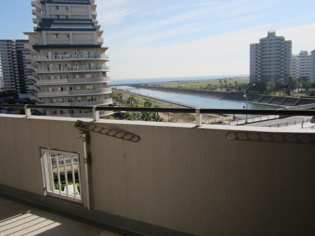 Balcony. View overlooking the river