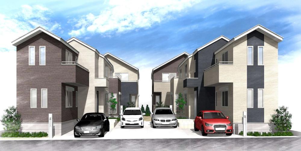 Cityscape Rendering. Row image Perth