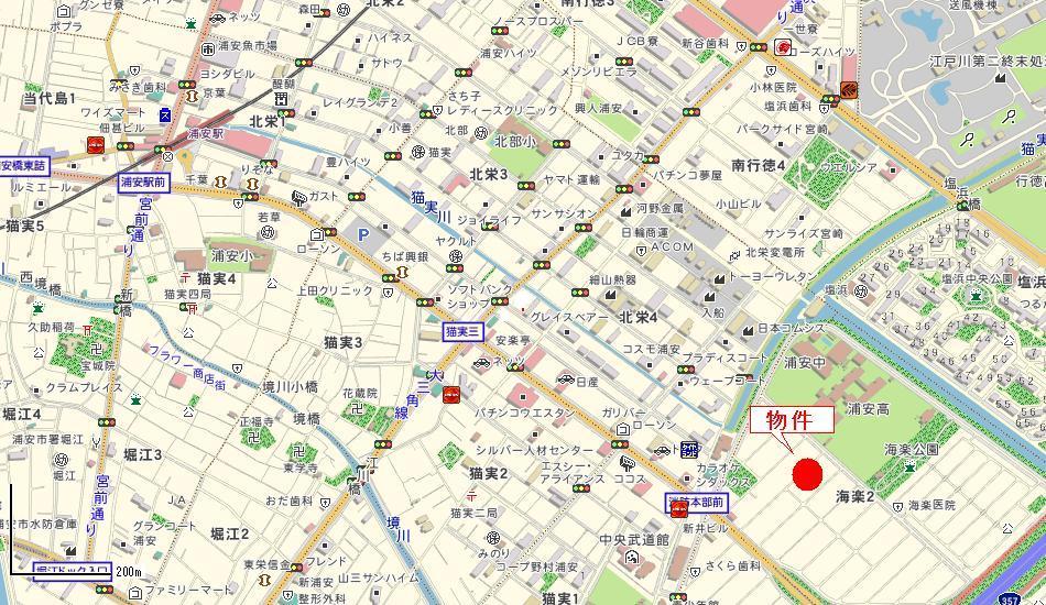 Local guide map. Urayasu wide-area map