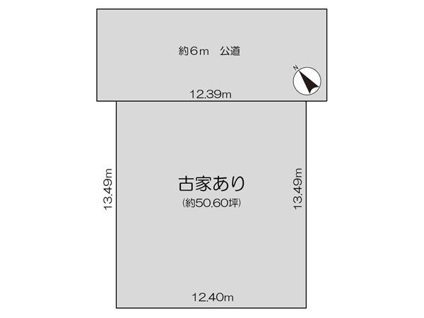 Compartment figure. Land price 54,800,000 yen, Land area 167.29 sq m compartment view