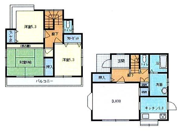 Floor plan. 11 million yen, 3LDK, Land area 231.5 sq m , Building area 84.87 sq m