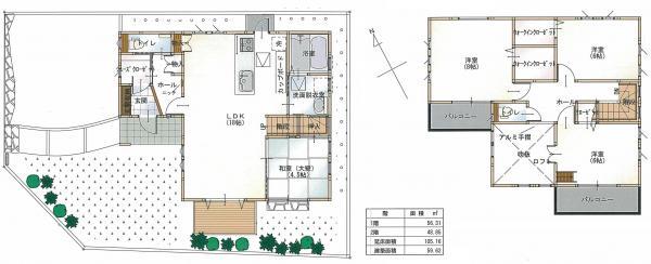 Floor plan. 21,800,000 yen, 4LDK, Land area 150 sq m , Open-minded house is excellent storage capacity, such as walk-in closet in two places with a building area of ​​105.16 sq m atrium