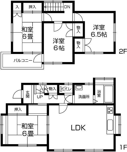 Floor plan. 12.8 million yen, 4LDK, Land area 150 sq m , Is a floor plan of the building area 96.88 sq m 4LDK. It is already interior renovation