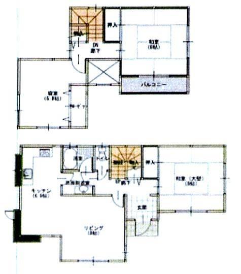 Floor plan. 6.3 million yen, 3LDK, Land area 183.22 sq m , Building area 85.9 sq m