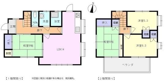 Floor plan. 5,980,000 yen, 4LDK, Land area 146 sq m , Building area 89.43 sq m