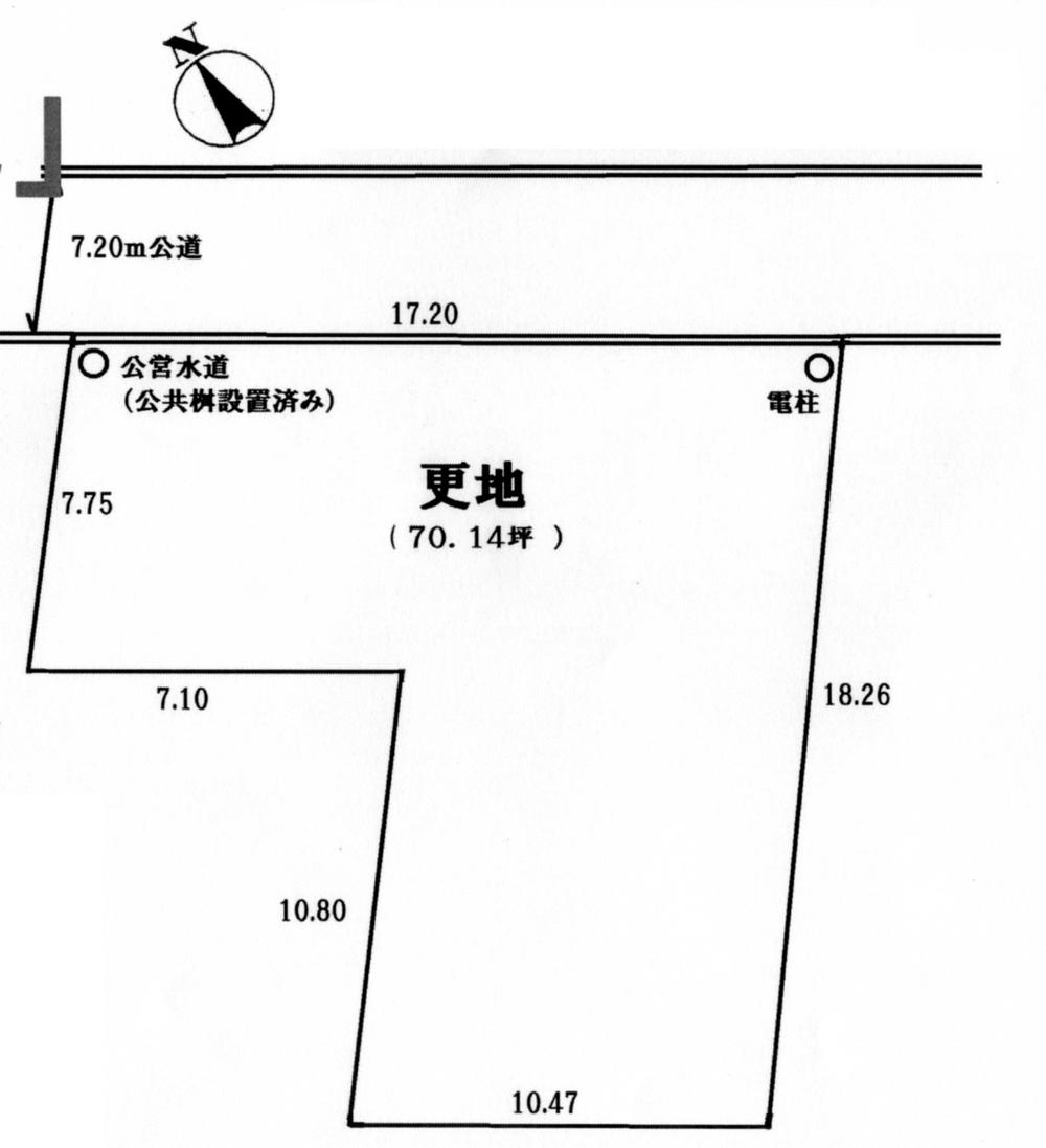 Compartment figure. Land price 7.5 million yen, Land area 231.89 sq m