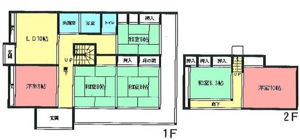 Floor plan. 15 million yen, 6LDK, Land area 297.52 sq m , Building area 139.6 sq m