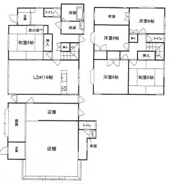 Floor plan. 17,900,000 yen, 5LDK, Land area 780 sq m , Building area 210.27 sq m