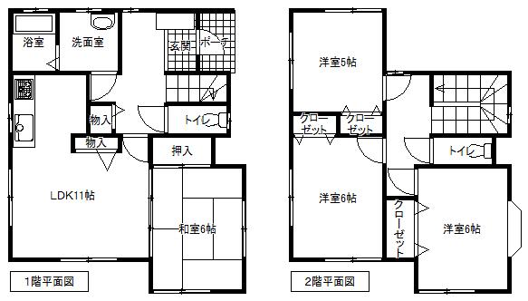Floor plan. 7.4 million yen, 4LDK, Land area 236 sq m , Building area 84.44 sq m