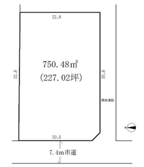 Compartment figure. Land price 9 million yen, Land area 750.48 sq m compartment view