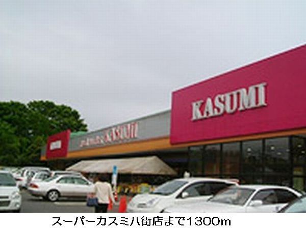 Supermarket. 1300m until Super Kasumi Yachimata store (Super)