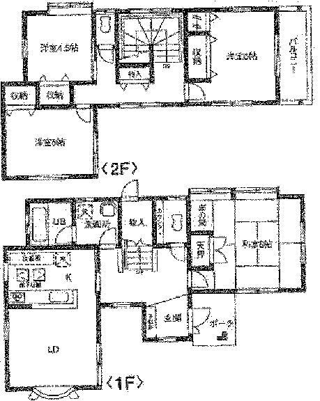 Floor plan. 7,980,000 yen, 4LDK, Land area 150.01 sq m , Building area 108.12 sq m