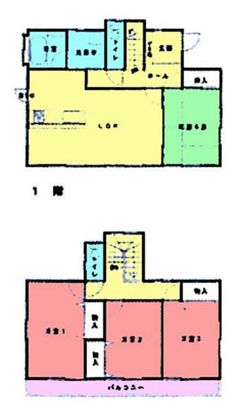Floor plan. 14.8 million yen, 4LDK, Land area 347.8 sq m , Building area 102.68 sq m