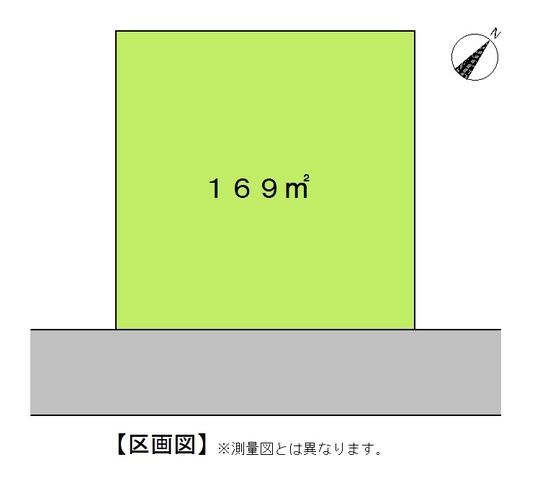 Compartment figure. Land price 4.85 million yen, Land area 169 sq m