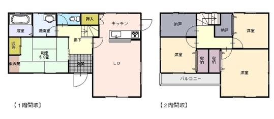 Floor plan. 8.3 million yen, 4LDK+S, Land area 159.2 sq m , Building area 96.05 sq m Floor ( ※ Current state priority)