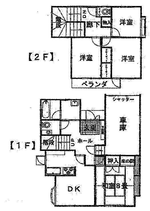 Floor plan. 8.8 million yen, 4DK, Land area 151.34 sq m , Building area 124.44 sq m