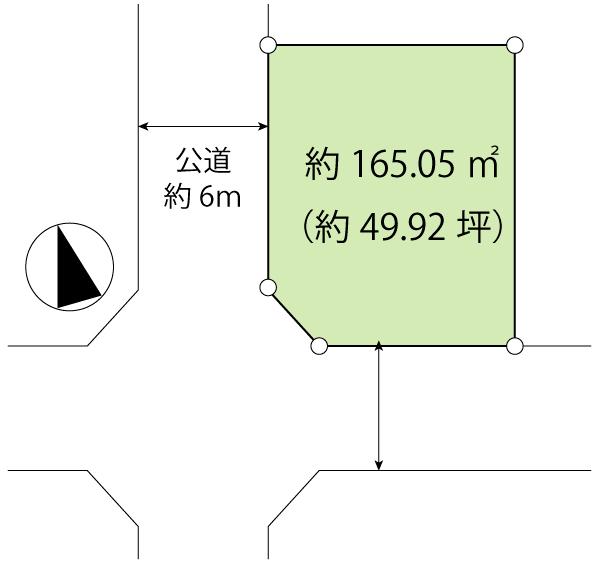 Compartment figure. Land price 18 million yen, Land area 165.05 sq m