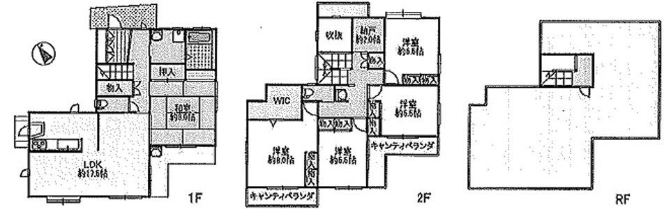 Floor plan. 24,800,000 yen, 5LDK + S (storeroom), Land area 168 sq m , Building area 129.76 sq m 5SLDK With rooftop