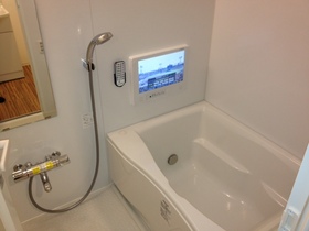 Bath. Bathroom TV Add-fired Bathroom Dryer