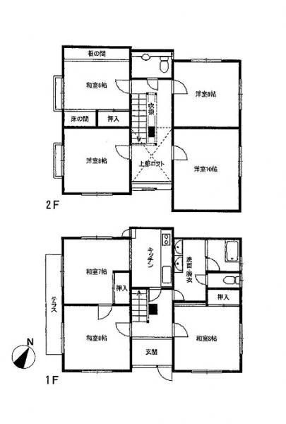 Floor plan. 26 million yen, 7K, Land area 234.51 sq m , Building area 145.08 sq m