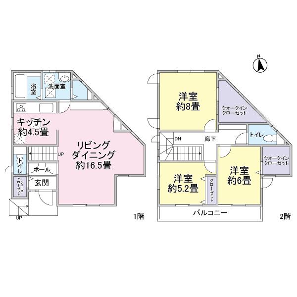 Floor plan. 31,800,000 yen, 3LDK, Land area 122.28 sq m , Building area 104.75 sq m