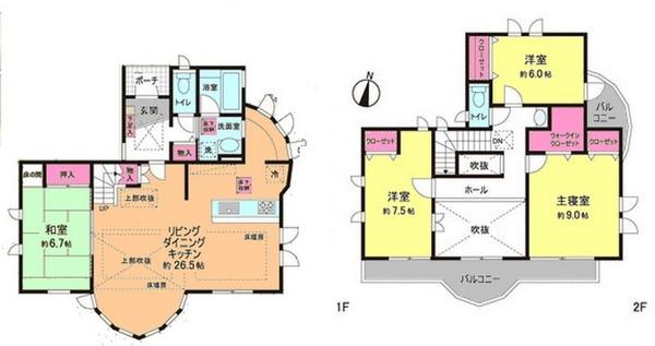 Floor plan. (3-22-13), Price 35,658,000 yen, 4LDK+S, Land area 221.36 sq m , Building area 130.62 sq m