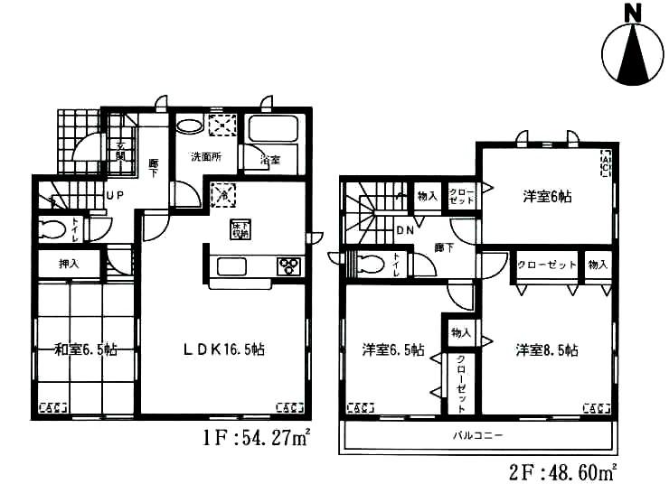 Floor plan. (14 Building), Price 26,800,000 yen, 4LDK, Land area 120.24 sq m , Building area 102.87 sq m