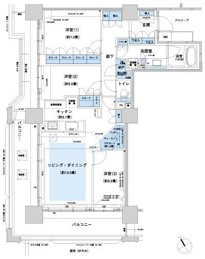 Floor: 3LD ・ K + WIC + N, the area occupied: 83 sq m, Price: 39,700,000 yen, now on sale