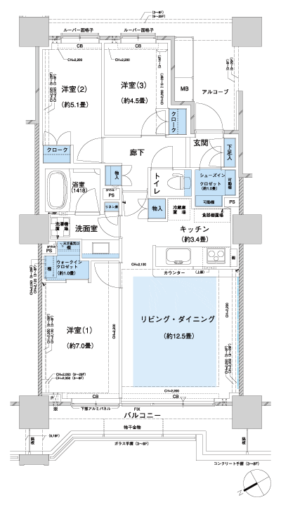 Floor: 3LD ・ K + WIC + SIC, the occupied area: 73.73 sq m, Price: 34,300,000 yen, now on sale