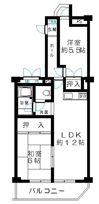 Floor plan. 3LDK, Price 14.3 million yen, Occupied area 73.84 sq m , Balcony area 5.18 sq m price 14.3 million yen Occupied area 73.84 sq m  Balcony 5.18 sq m  3LDK