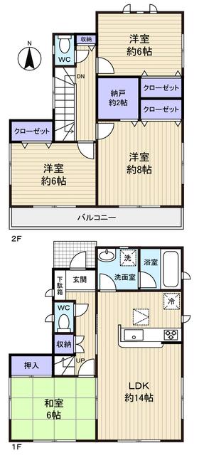 Floor plan. 25,800,000 yen, 4LDK+S, Land area 120.25 sq m , Building area 96.39 sq m is a bright floor plan of the total room dihedral daylighting