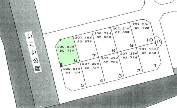 Compartment figure. Land price 12,132,000 yen, Land area 200.89 sq m