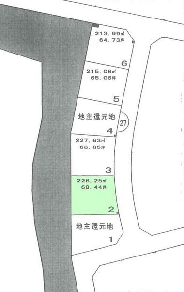 Compartment figure. Land price 13,461,000 yen, Land area 226.25 sq m